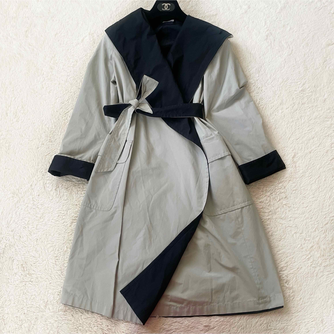 Max Mara - 美品 マックスマーラ リバーシブルベルテッドコート Max Mara - 美品 マックスマーラ リバーシブルベルテッドコート