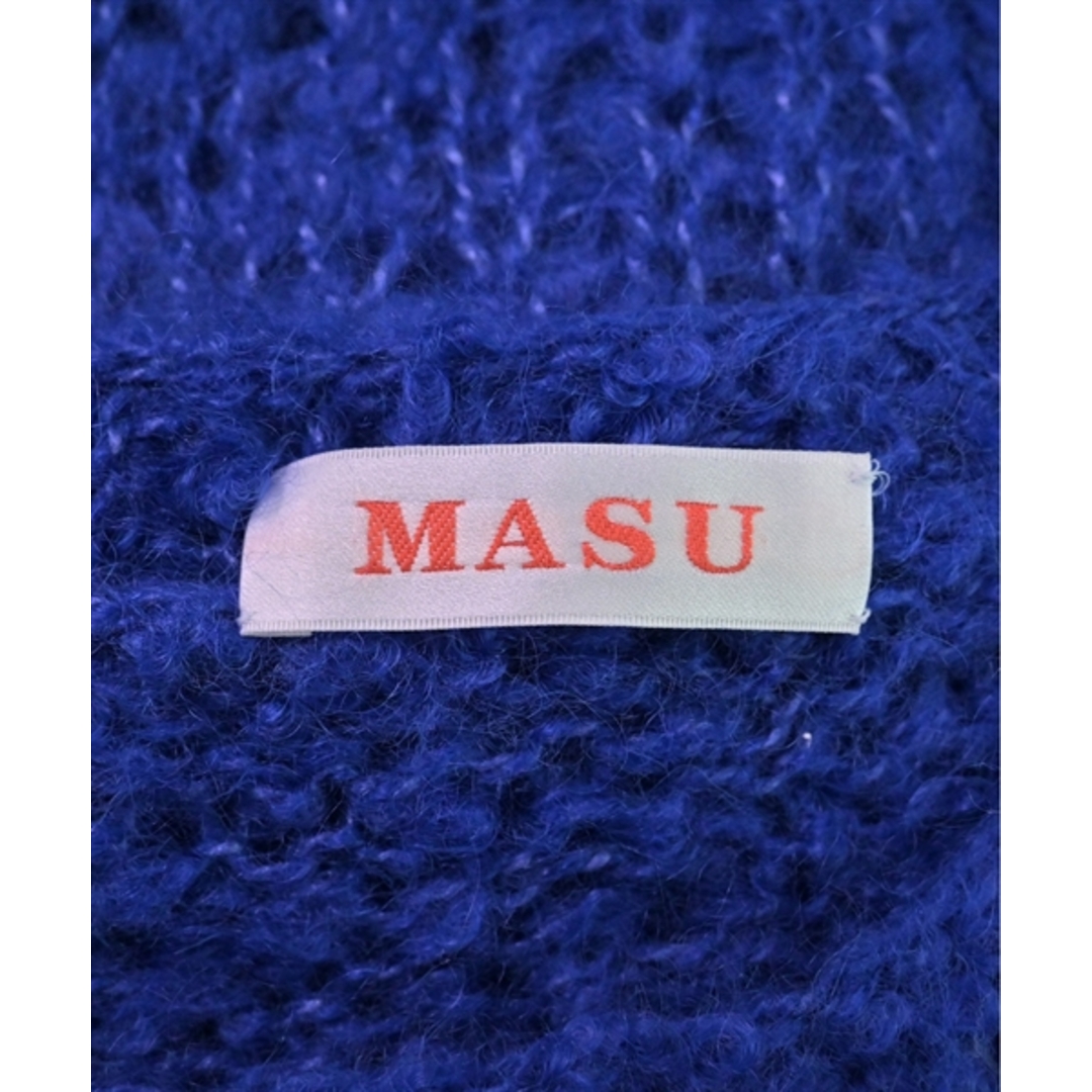 MASU エムエーエスユー カーディガン -(L位) 青 【古着】【中古】 メンズのトップス(カーディガン)の商品写真