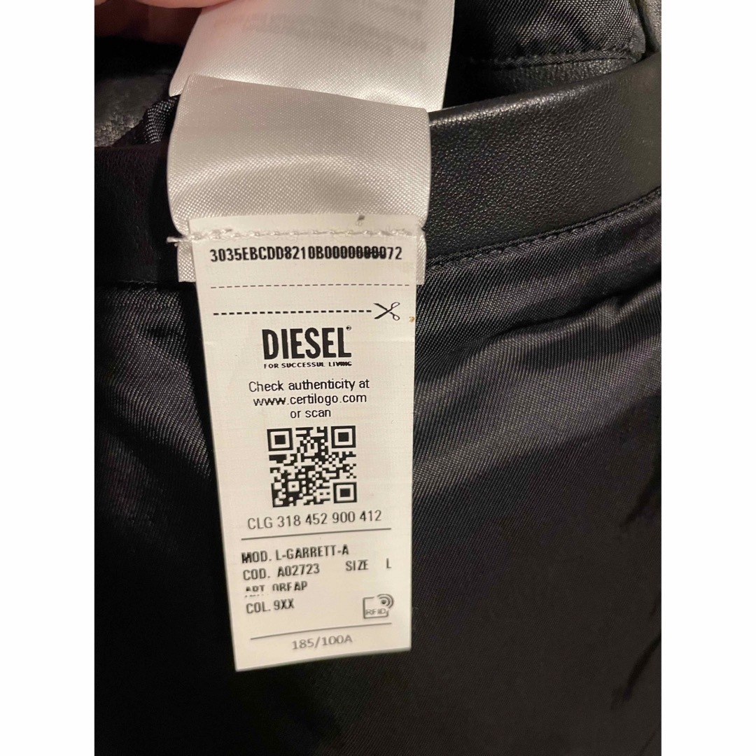 DIESEL(ディーゼル)の最終価格　ディーゼル　ライダースジャケット DIESEL L-GARRETT メンズのジャケット/アウター(ライダースジャケット)の商品写真