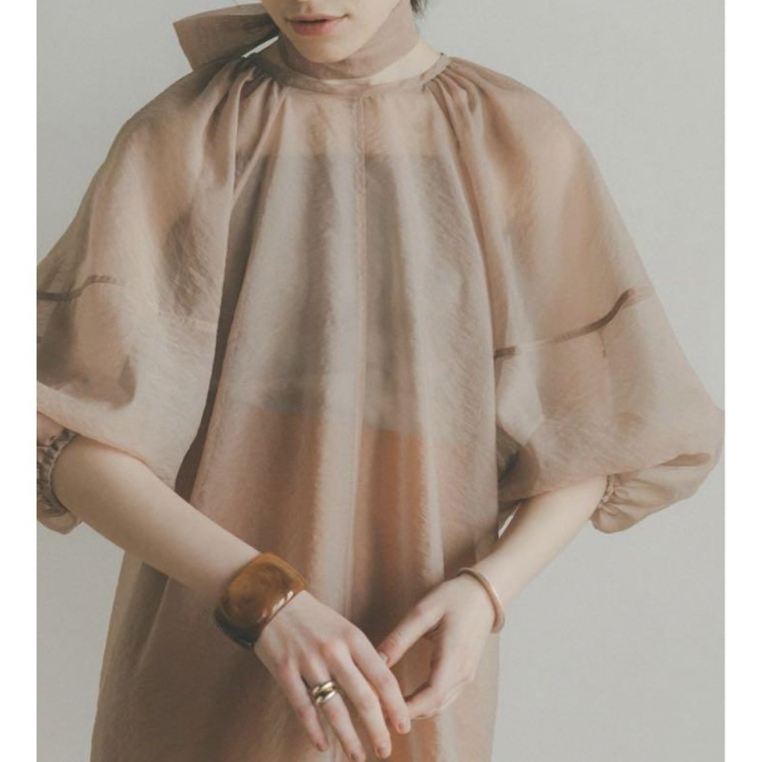 CLANE(クラネ)のCLANE BALLOON SHEER PUFF TOPS レディースのトップス(シャツ/ブラウス(半袖/袖なし))の商品写真