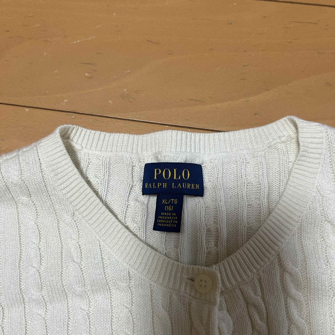 POLO RALPH LAUREN(ポロラルフローレン)のラルフ　カーディガン キッズ/ベビー/マタニティのキッズ服女の子用(90cm~)(カーディガン)の商品写真