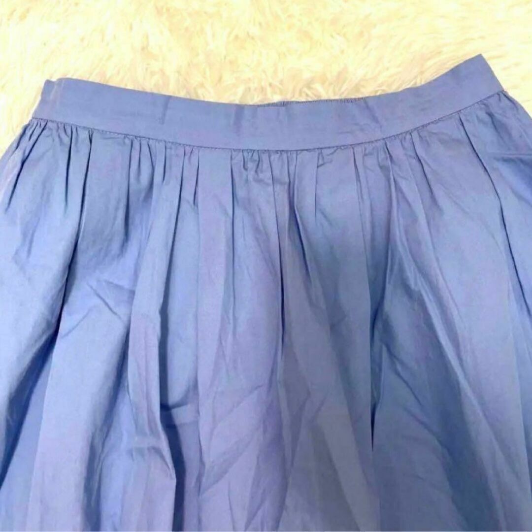 Perle Peche(ペルルペッシュ)のPerle Peche ペルルペッシュ　レディース　膝丈スカート　ブルー　M レディースのスカート(ひざ丈スカート)の商品写真