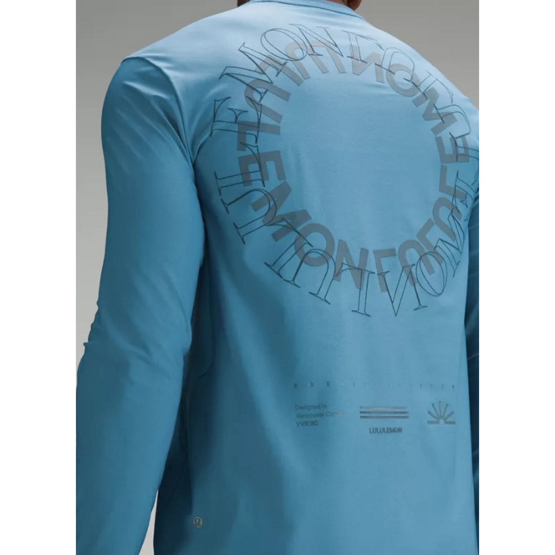 lululemon(ルルレモン)のWaterside Swim Long Sleeve グレー メンズのトップス(Tシャツ/カットソー(七分/長袖))の商品写真