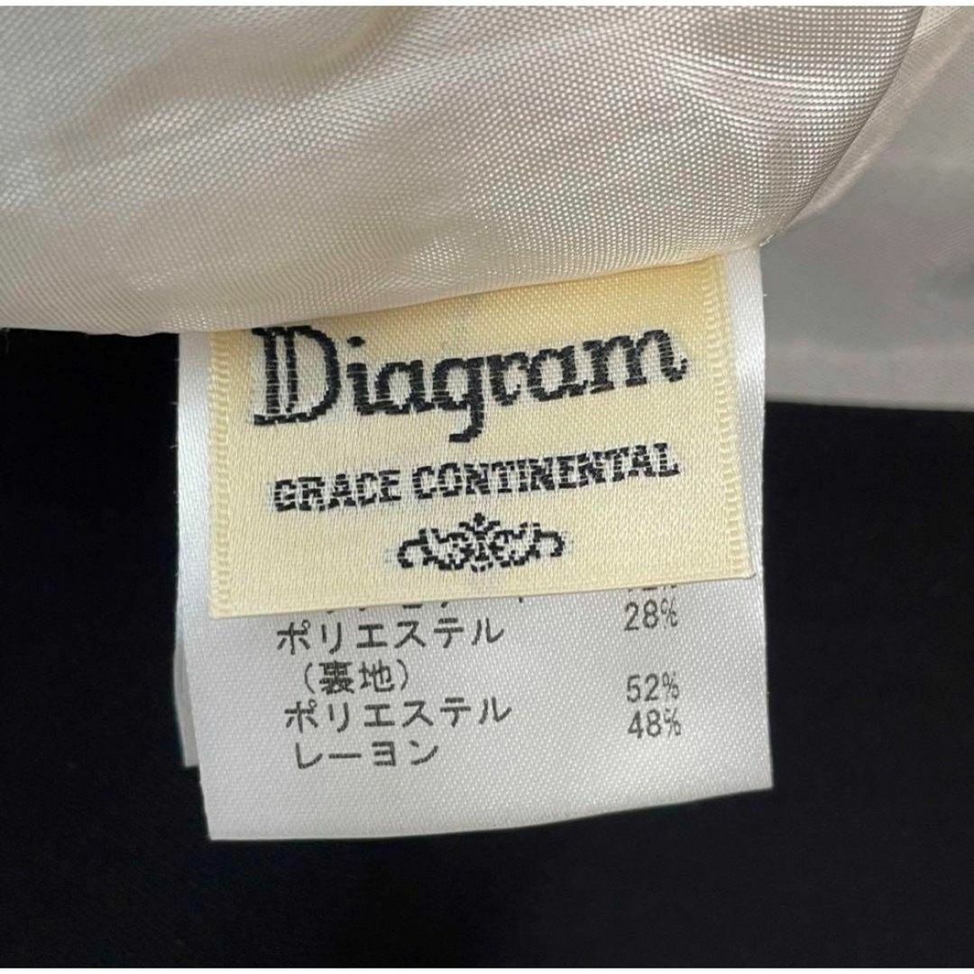 GRACE CONTINENTAL(グレースコンチネンタル)のDiagram ダイアグラム レディース 膝丈ワンピース　フォーマル　M レディースのフォーマル/ドレス(ミディアムドレス)の商品写真