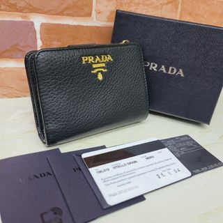 PRADA - 希少PRADA☆鑑定済☆VITELLO GRAIN 1ML018 プラダ財布