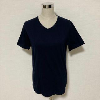 🌟グローバルワーク トップス Tシャツ【L】半袖 ネイビー コットン メンズ