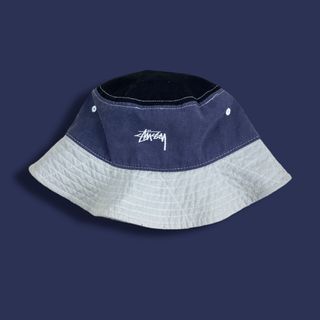 ステューシー(STUSSY)のold stussy オールドステューシー バケットハット 3トーン ナス紺(ハット)