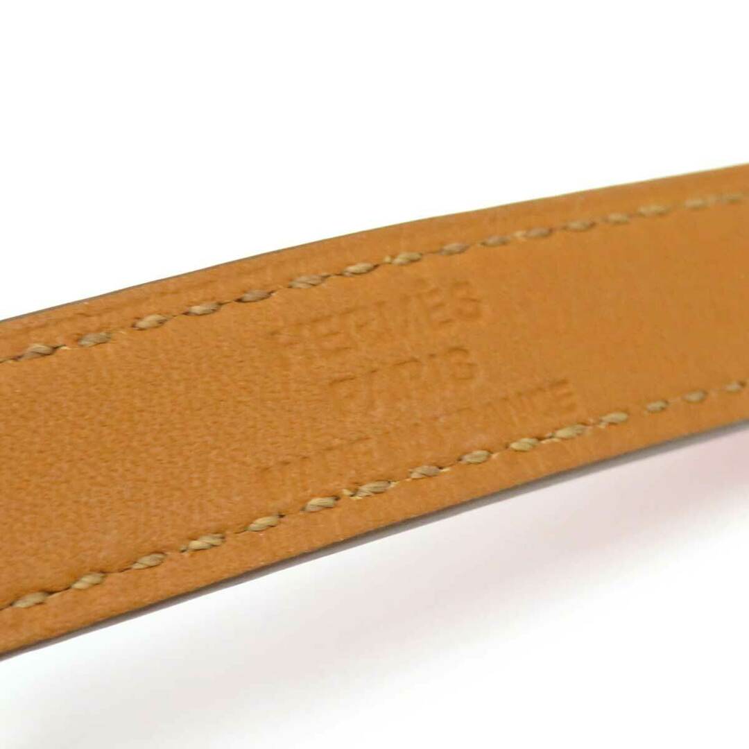 Hermes(エルメス)のエルメス ケリー ドゥブルトゥール ブレスレット メタル レザー レディース レッド系 HERMES 【中古】 【アパレル・小物】 レディースのアクセサリー(ブレスレット/バングル)の商品写真