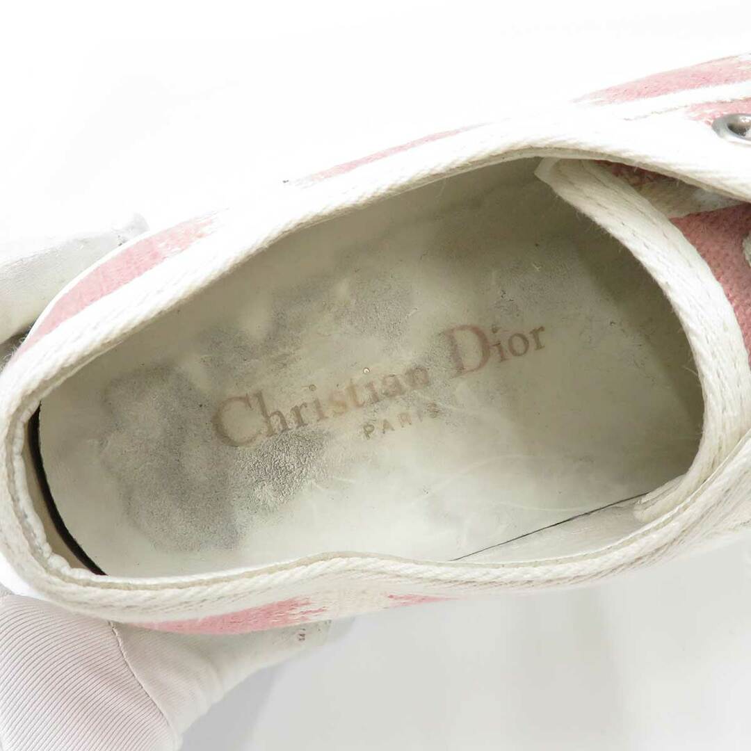 Dior(ディオール)のディオール WALK'N'DIOR スニーカー クリスチャンディオール レディース ピンク ホワイト Dior 【中古】 【アパレル・小物】 レディースの靴/シューズ(スニーカー)の商品写真