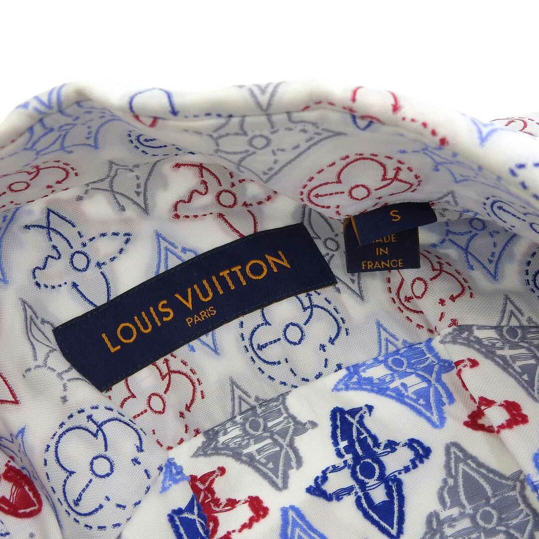 LOUIS VUITTON(ルイヴィトン)のルイヴィトン モノグラム ハーフスリーブ シャツ メンズ ホワイト LOUIS VUITTON 【中古】 【アパレル・小物】 メンズのトップス(シャツ)の商品写真