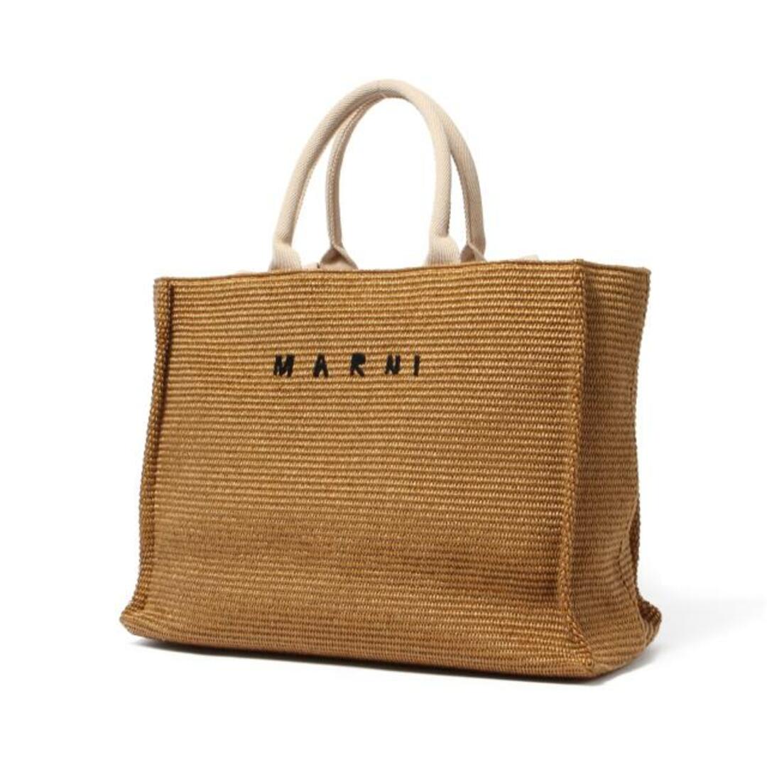 Marni(マルニ)の【新品未使用】 MARNI マルニ レディース ラージトートバッグ SHMP0078U0P3860 【RAW SIENNA/NATURAL】 レディースのバッグ(トートバッグ)の商品写真