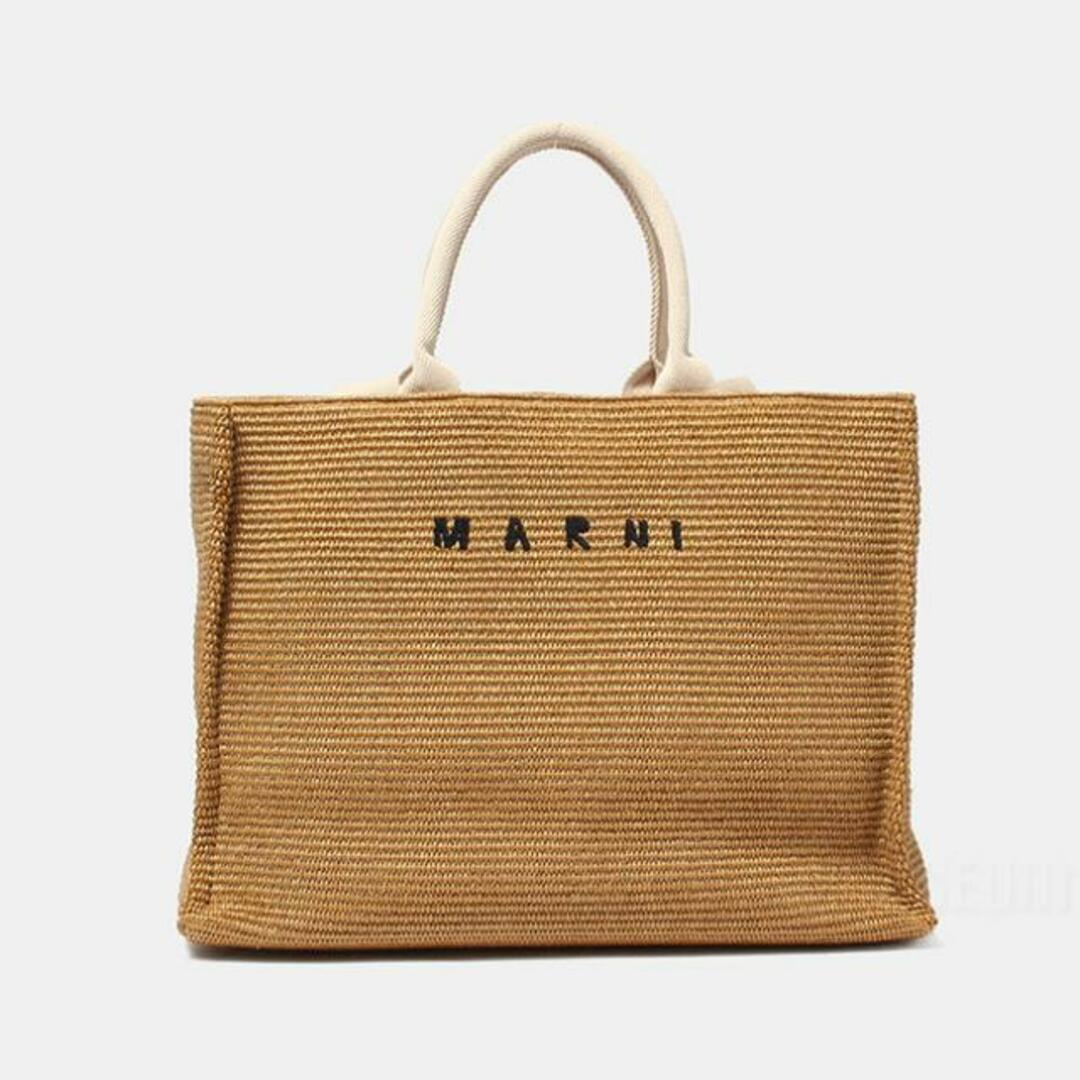 Marni(マルニ)の【新品未使用】 MARNI マルニ レディース ラージトートバッグ SHMP0078U0P3860 【RAW SIENNA/NATURAL】 レディースのバッグ(トートバッグ)の商品写真