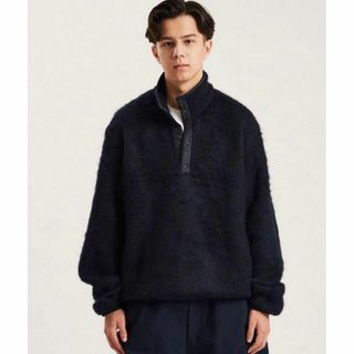 ナナミカ(nanamica)の美品＊ナナミカ nanamica Pullover Sweater M ブラック(ニット/セーター)