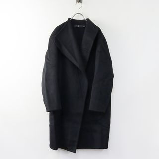 ユニクロ(UNIQLO)の【売り切り大SALE】ユニクロ ジルサンダー UNIQLO × JIL SANDER +J カシミヤブレンドノーカラーコート S/ブラック ◆【2400013785143】(その他)