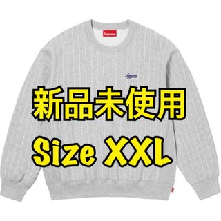 シュプリーム(Supreme)のSupreme Pinstripe Crewneck "Heather Grey(スウェット)