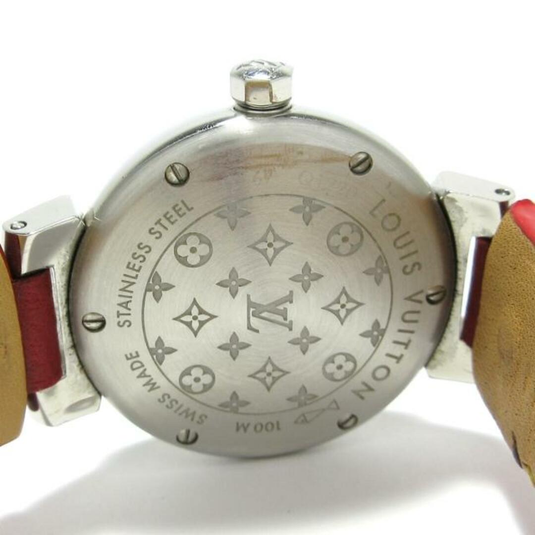 LOUIS VUITTON(ルイヴィトン)のLOUIS VUITTON(ヴィトン) 腕時計 タンブール モノグラム Q1220 レディース 革ベルト ダークブラウン レディースのファッション小物(腕時計)の商品写真