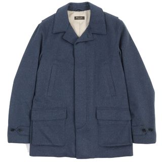 ロロピアーナ(LORO PIANA)の未使用品△Loro Piana ロロピアーナ FAE5631 ベビーカシミヤ ストームシステム レキシントン 中綿 ジャケット 比翼 ブルー系 S イタリア製 メンズ(その他)