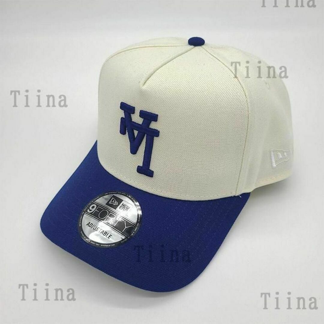 NEW ERA - 逆ロゴ 白 青 ドジャース ニューエラ キャップ LA NEW ERA - 逆ロゴ 白 青 ドジャース ニューエラ キャップ LA