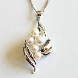 ミキモト(MIKIMOTO)のMIKIMOTO ミキモト パールシルバーネックレス(ネックレス)