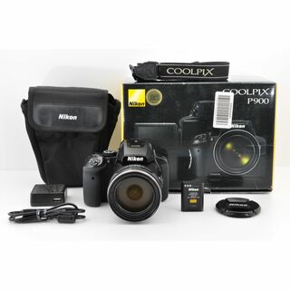 ニコン(Nikon)のNikon COOLPIX P900 黒 100周年記念 元箱付き #FC04(コンパクトデジタルカメラ)