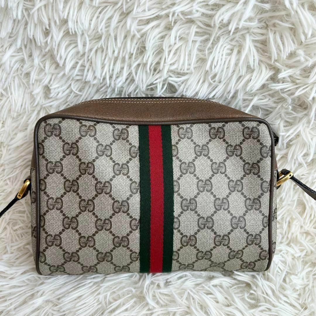 Gucci(グッチ)の美品GUCCI シェリーライン ショルダーバッグ PVC オールドグッチ GG レディースのバッグ(ショルダーバッグ)の商品写真