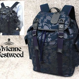 ヴィヴィアンウエストウッド(Vivienne Westwood)の極美品 ヴィヴィアンウエストウッド バックパック リュック オーブ総柄 大容量(バッグパック/リュック)