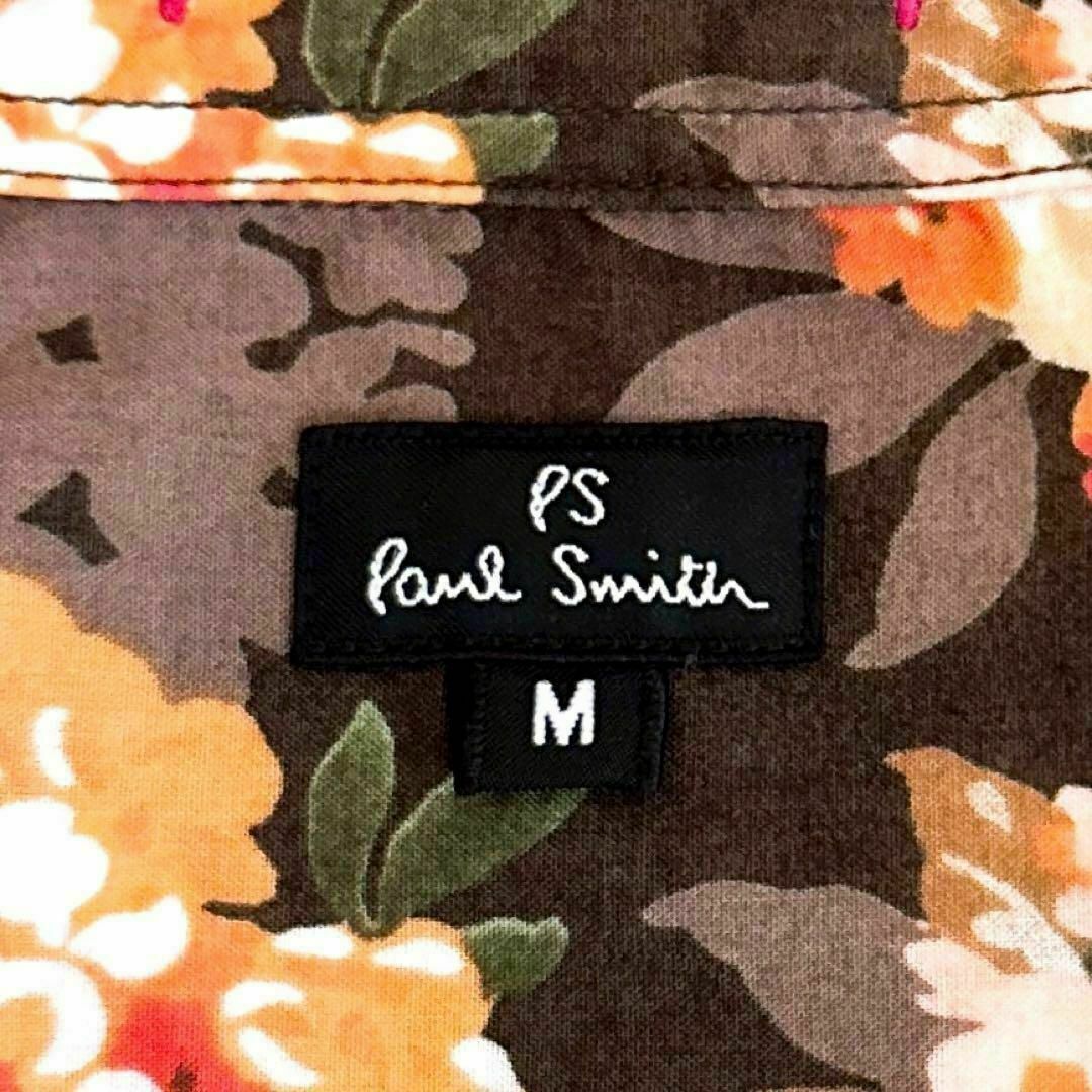 Paul Smith(ポールスミス)のオシャレ【ポールスミス】花柄 フローラル 長袖シャツ 総柄 M オレンジ×茶 メンズのトップス(シャツ)の商品写真