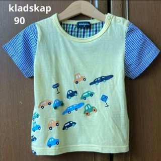 クレードスコープ(kladskap)のクレードスコープ　半袖　シャツ　Tシャツ　車　異素材ブラウス　春　夏　ミキハウス(Tシャツ/カットソー)