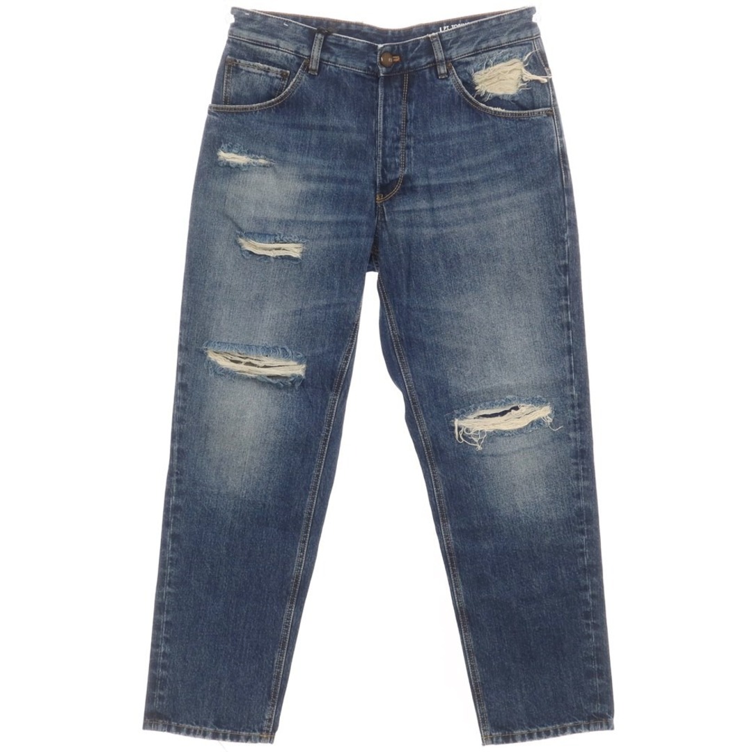 【新品アウトレット】ピーティートリノ デニム PT TORINO DENIM REBEL クラッシュ加工 デニムパンツ ジーンズ ネイビー【サイズ32】【メンズ】 メンズのパンツ(デニム/ジーンズ)の商品写真