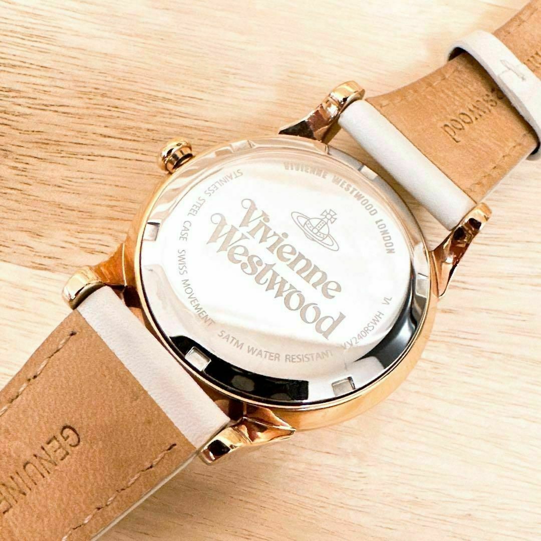 Vivienne Westwood(ヴィヴィアンウエストウッド)の【ヴィヴィアンウエストウッド】腕時計 VV240RSWH 白×ピンクゴールド レディースのファッション小物(腕時計)の商品写真