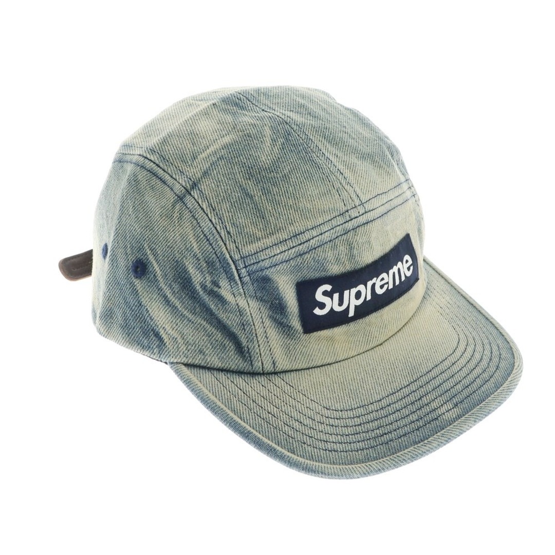 Supreme(シュプリーム)の【中古】シュプリーム Supreme 2024年春夏 Washed Chino Twill Camp Cap キャップ インディゴxベージュ【サイズONE　SIZE（58cm）】【メンズ】 メンズの帽子(キャップ)の商品写真