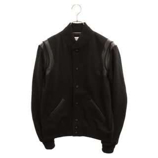 サンローラン(Saint Laurent)のSAINT LAURENT PARIS サンローランパリ 21AW VARSITY JACKET テディジャケット ブラック V85S 354718(フライトジャケット)