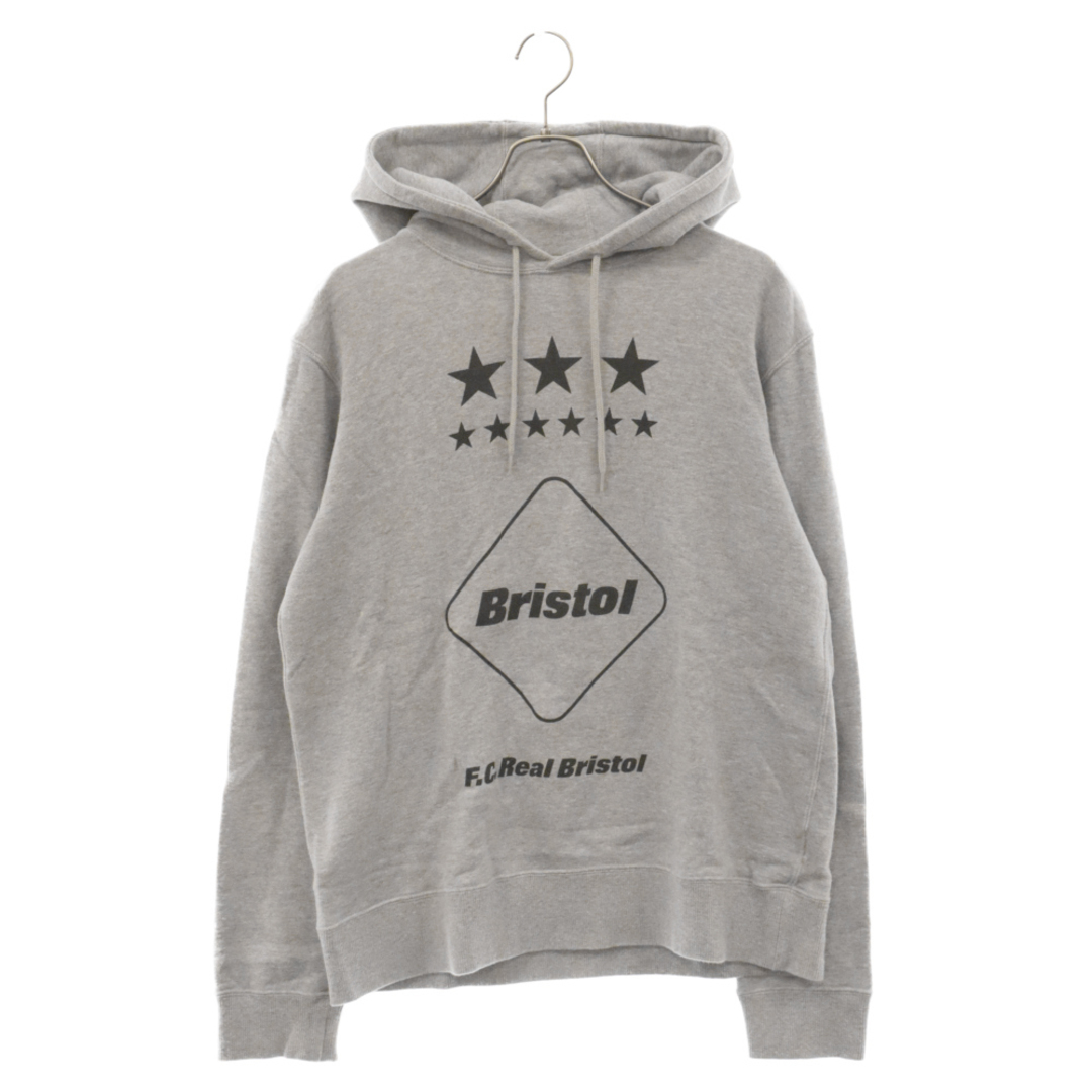 F.C.R.B.(エフシーアールビー)のF.C.R.B./F.C.Real Bristol/FCRB エフシーアールビー/エフシーレアルブリストル 16AW EMBLEM PULLOVER HOODY FCRB-167047 ロゴプリント スウェットプルオーバーパーカー グレー メンズのトップス(パーカー)の商品写真