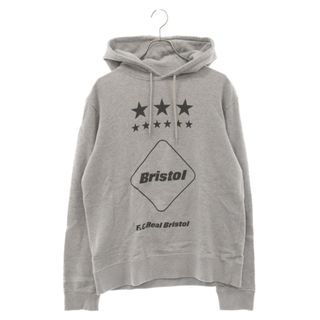 F.C.R.B. - F.C.R.B./F.C.Real Bristol/FCRB エフシーアールビー/エフシーレアルブリストル 16AW EMBLEM PULLOVER HOODY FCRB-167047 ロゴプリント スウェットプルオーバーパーカー グレー