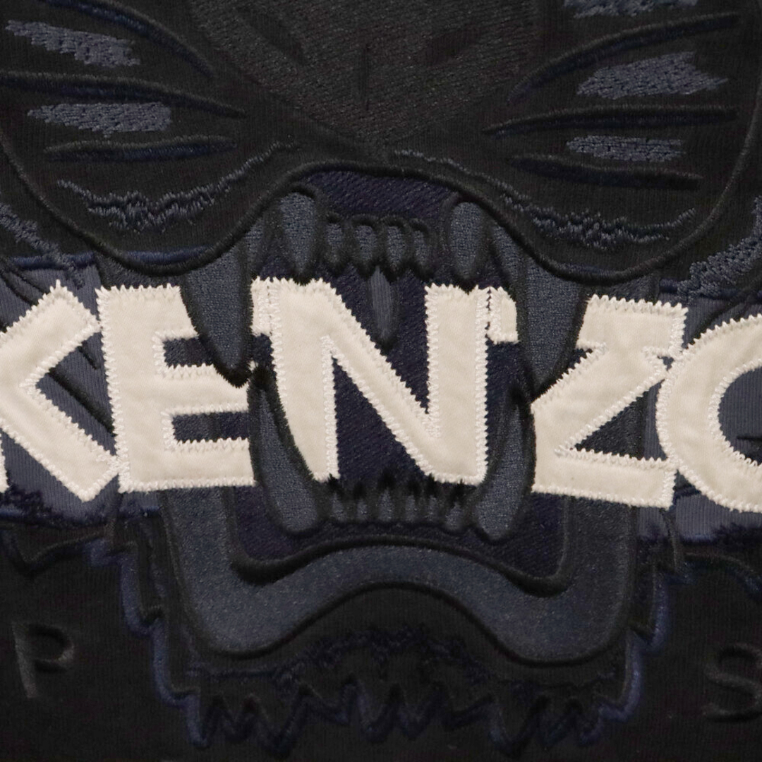 KENZO(ケンゾー)のKENZO ケンゾー タイガーエンブロイダリー クルーネックスウェットトレーナー F765SW0784XB ブラック メンズのトップス(スウェット)の商品写真