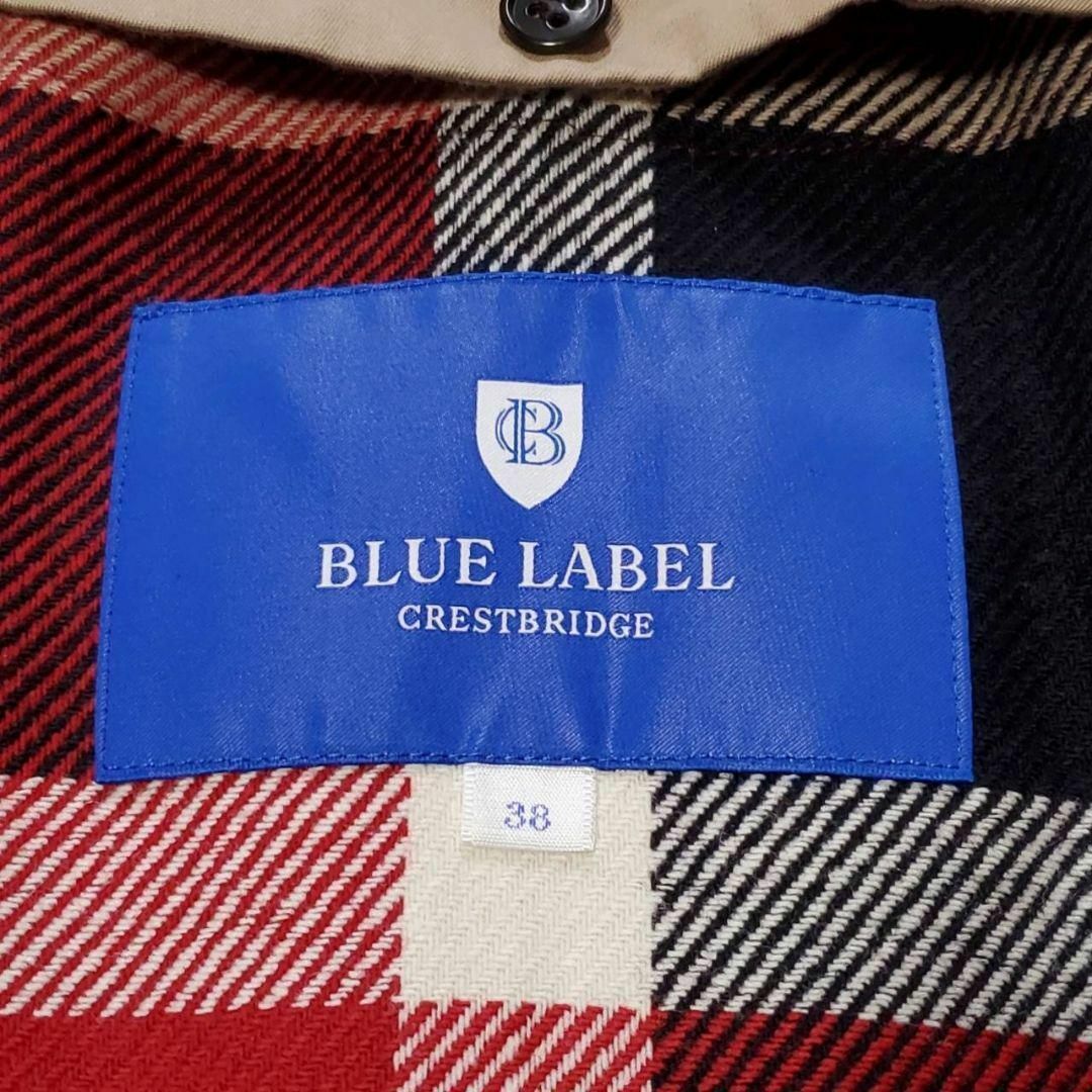 BLUE LABEL CRESTBRIDGE(ブルーレーベルクレストブリッジ)の極美品 M ブルーレーベルクレストブリッジ トレンチコート ベージュ ライナー レディースのジャケット/アウター(トレンチコート)の商品写真