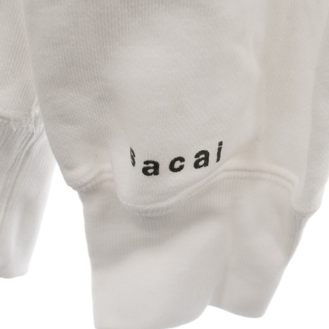 sacai(サカイ)のSacai サカイ 22SS Light My Fire Hooded 22-0357S ロゴプリント プルオーバーパーカー フーディー ホワイト メンズのトップス(パーカー)の商品写真