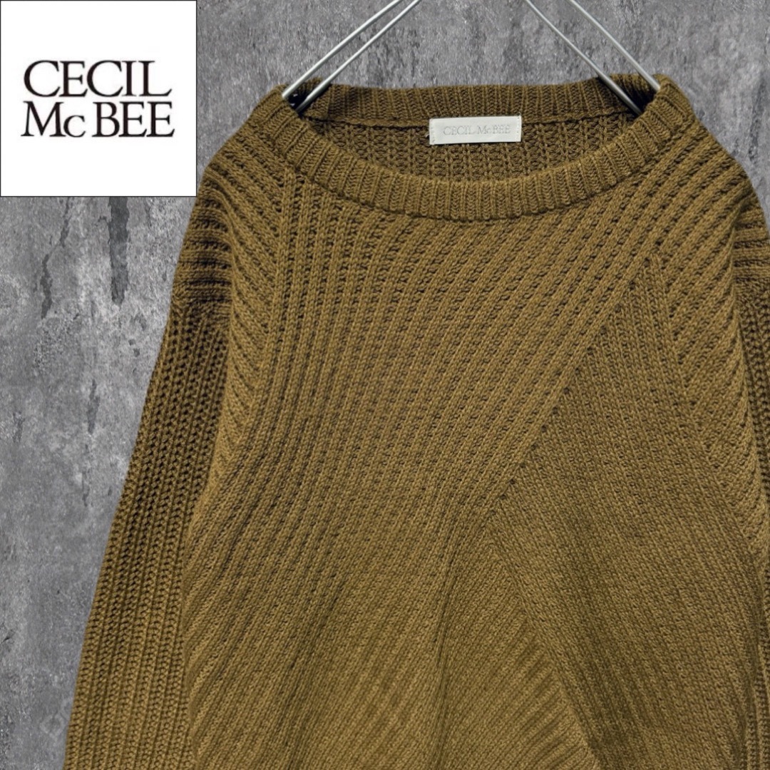 CECIL McBEE(セシルマクビー)の【美品】CECIL McBEE セシルマクビー  ニットセーター 長袖 M レディースのトップス(ニット/セーター)の商品写真