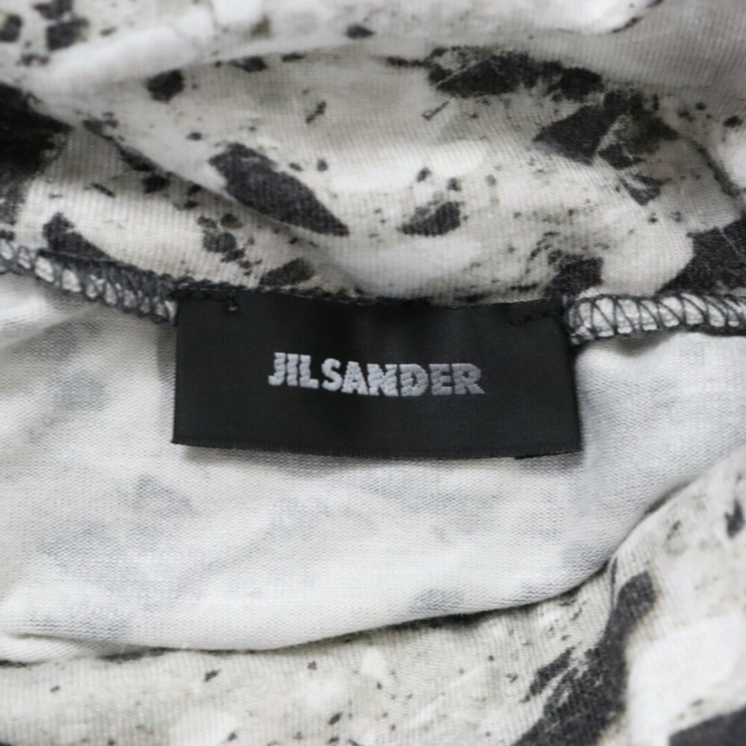 Jil Sander(ジルサンダー)のJIL SANDER ジルサンダー 08AW ラフシモンズ期 大理石 タートルネック 長袖カットソー 総柄長袖Tシャツ グレー メンズのトップス(Tシャツ/カットソー(七分/長袖))の商品写真