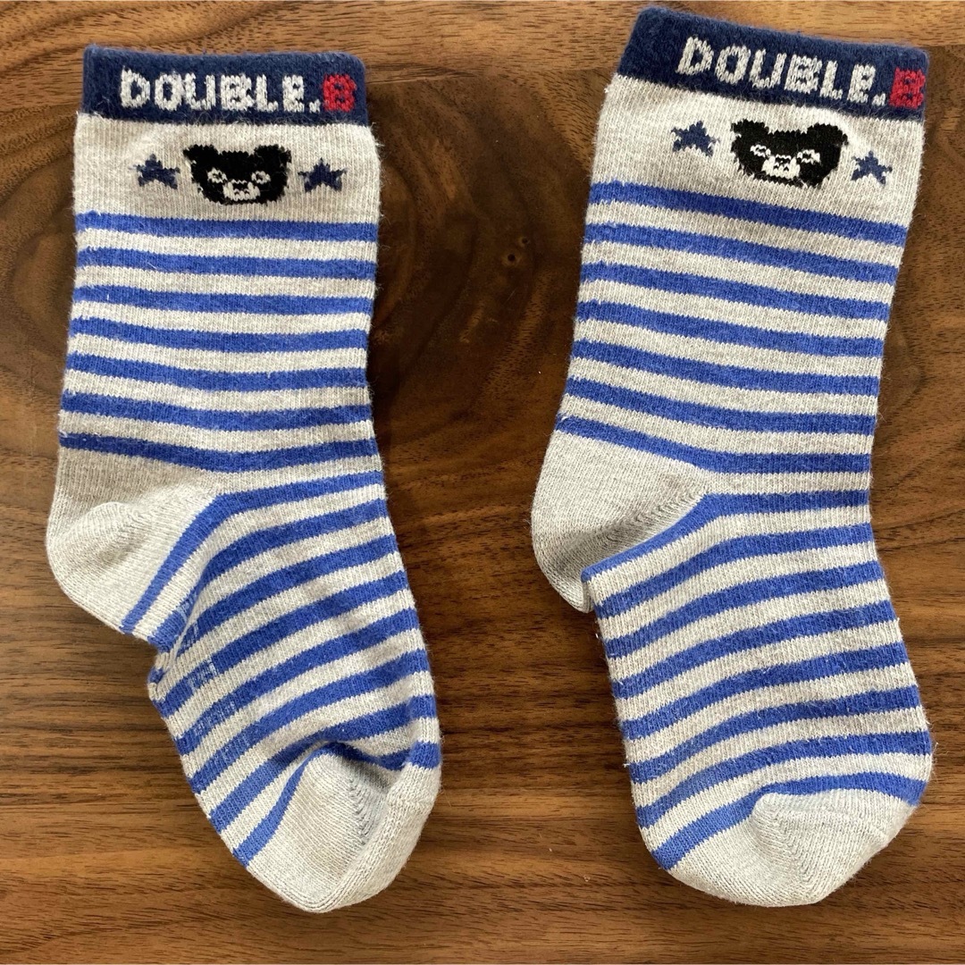 DOUBLE.B(ダブルビー)のDOUBLE.B 靴下　3足セット　男の子 キッズ/ベビー/マタニティのこども用ファッション小物(靴下/タイツ)の商品写真