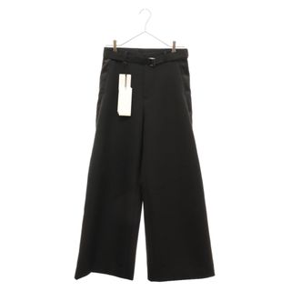 サカイ(sacai)のSacai サカイ 23AW Suiting Bonding Pants スーチング ボンディング サイドライン ワイドスラックスパンツ レディース ブラック 23-06771(カジュアルパンツ)