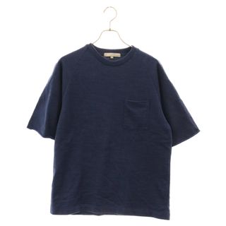 ユナイテッドアローズ(UNITED ARROWS)のUNITED ARROWS ユナイテッドアローズ コットン ポリエステル クルーネック 半袖 ポケット Tシャツ ネイビー(Tシャツ/カットソー(半袖/袖なし))