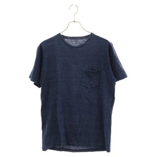 ソフネット(SOPHNET.)のSOPHNET. ソフネット クルーネック ポケット 半袖Tシャツ インディゴ SOPH-120123(Tシャツ/カットソー(半袖/袖なし))