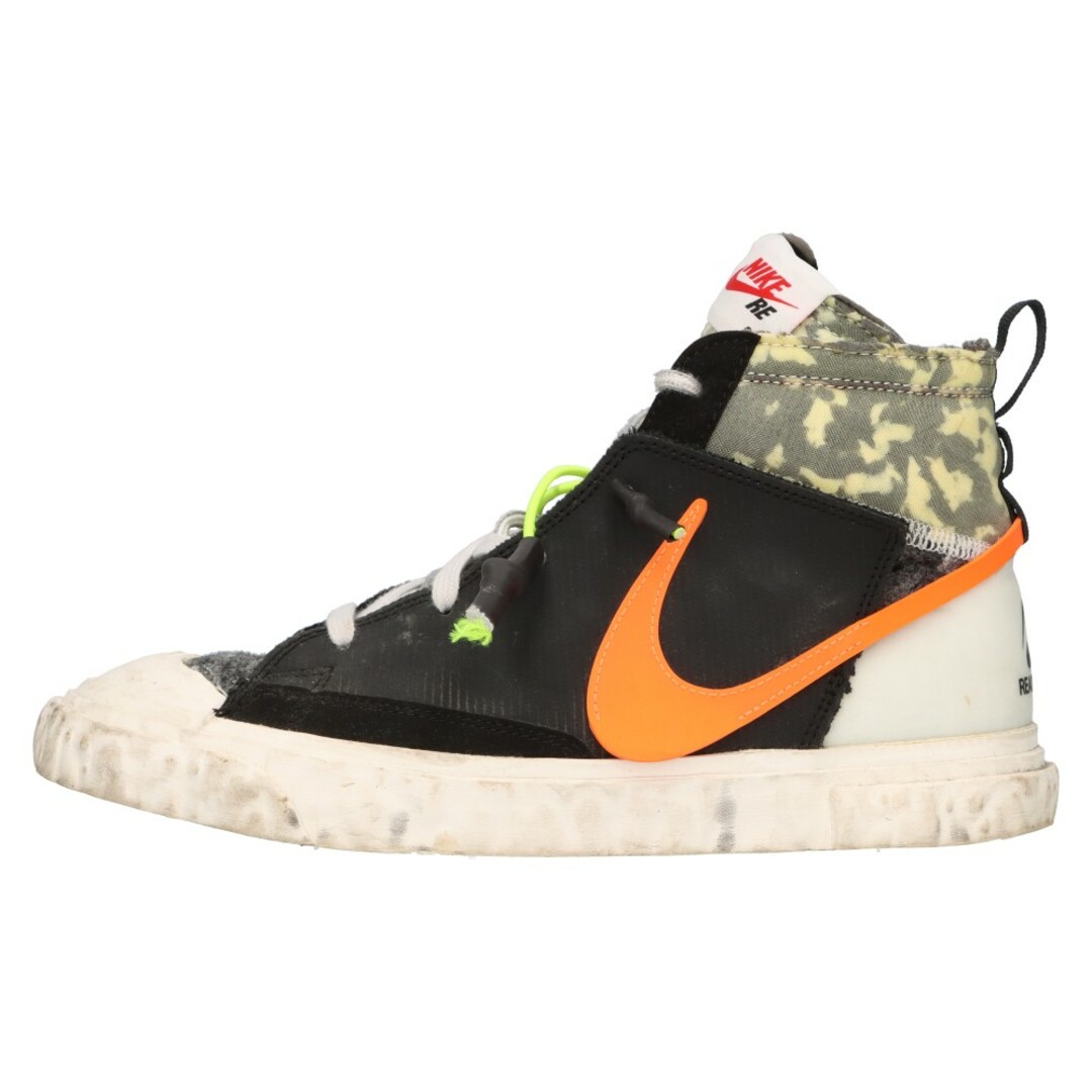 NIKE(ナイキ)のNIKE ナイキ ×READY MADE BLAZER MID R/M レディメイド ブレザーミッド ハイカットスニーカー ホワイト/ブラック/オレンジ US7/25cm CZ3589-001 メンズの靴/シューズ(スニーカー)の商品写真