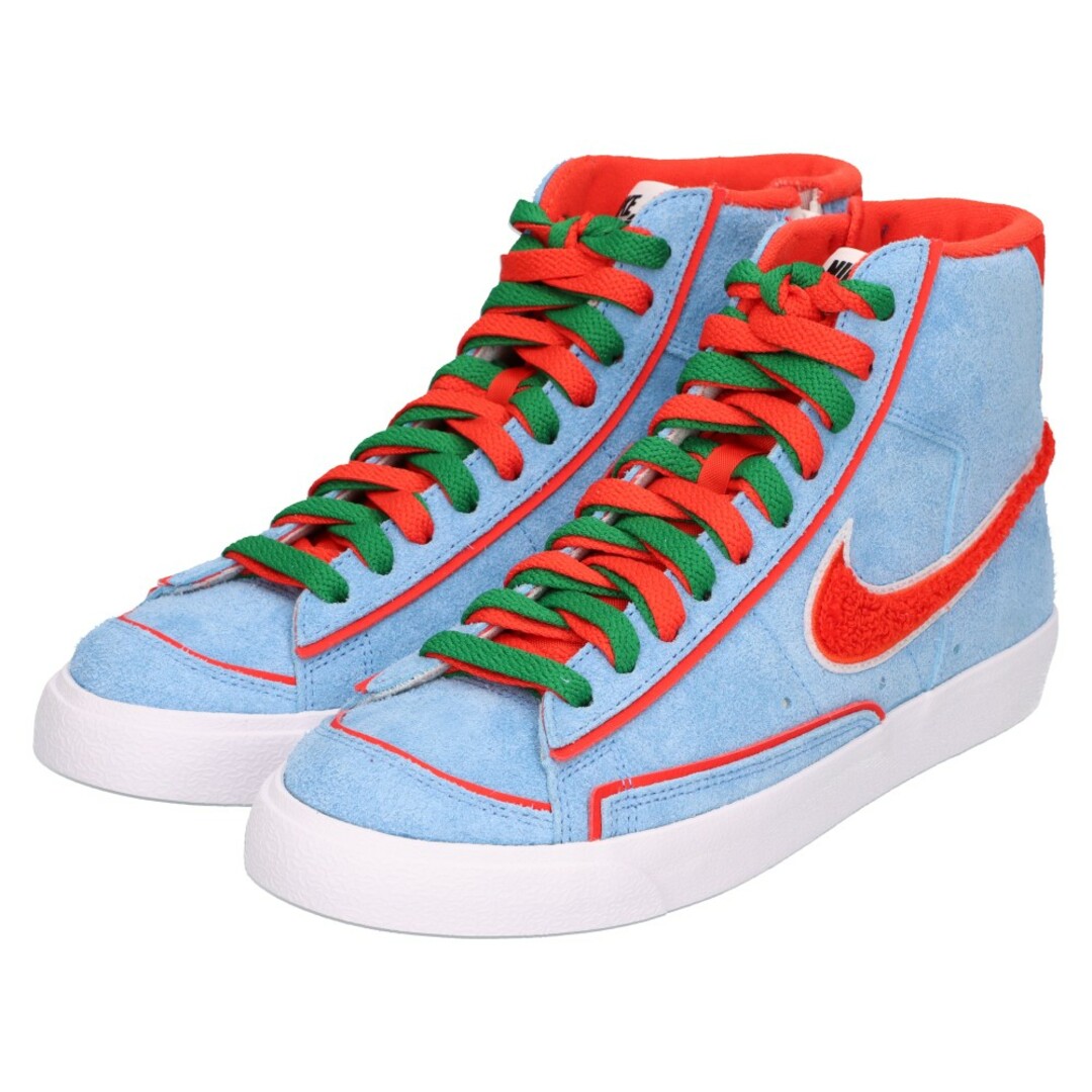 NIKE(ナイキ)のNIKE ナイキ BY YOU BLAZER HIGH ブレーザー ハイカットスニーカー バイユー ブルー/レッド US6.5/24.5cm DX5043-900 レディースの靴/シューズ(スニーカー)の商品写真