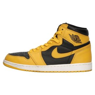 ナイキ(NIKE)のNIKE ナイキ AIR JORDAN1 RETRO HIGH OG Pollen エアジョーダン1 ハイカットスニーカー パラン イエロー/ブラック US10/28cm 555088-701(スニーカー)