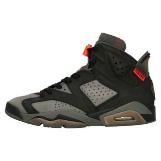 ナイキ(NIKE)のNIKE ナイキ ×PARIS SAINT GERMAIN AIR JORDAN 6 RETRO パリサンジェルマン エアジョーダン6 ハイカットスニーカー グレー/ブラック US9.5/27.5cm CK1229‐001(スニーカー)