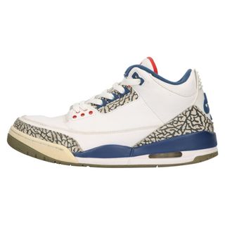 ナイキ(NIKE)のNIKE ナイキ ※観賞用 AIR JORDAN 3 RETRO OG エアジョーダン3 レトロ スニーカー トゥルーブルー US9.5/27.5cm 854262-106(スニーカー)