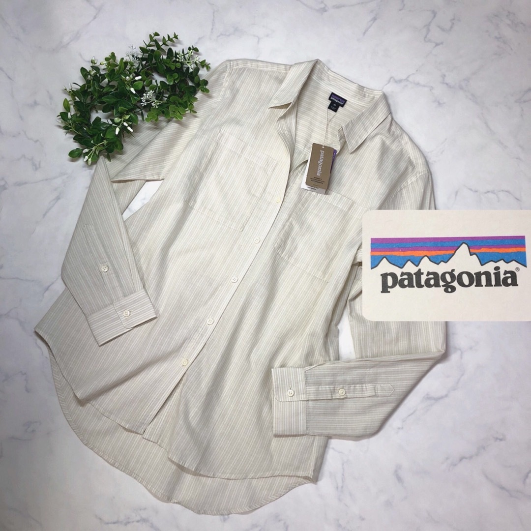 patagonia(パタゴニア)の【未使用】パタゴニアのオーガニックコットンシャツXS レディースのトップス(シャツ/ブラウス(長袖/七分))の商品写真