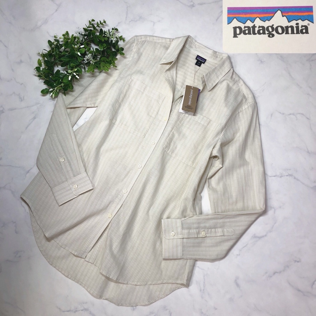 patagonia(パタゴニア)の【未使用】パタゴニアのオーガニックコットンシャツXS レディースのトップス(シャツ/ブラウス(長袖/七分))の商品写真